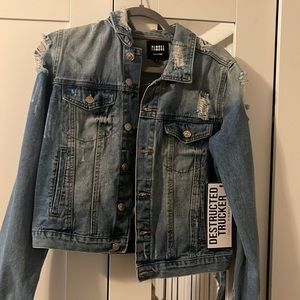 Distressed Jean Jacket